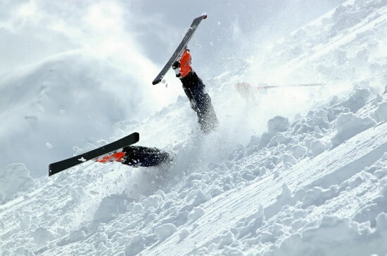 Chûte et accident de ski